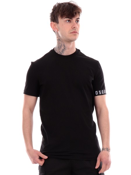 t-shirt-dsquared-nera-da-uomo-banda-logata-d9m3s5400