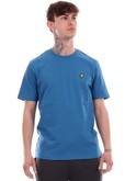 t-shirt lyle & scott azzurra da uomo ts400vog 