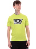 t-shirt emporio armani ea7 verde da uomo maxi logo 3dpt81pjm9z 