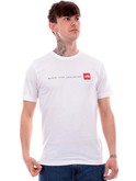 t-shirt the north face bianca da uomo never stop nf0a87ns 