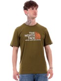 t-shirt the north face verde da uomo rust 2 nf0a87nw 