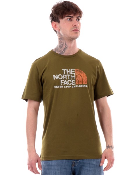 t-shirt-the-north-face-verde-da-uomo-rust-2-nf0a87nw