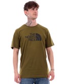 t-shirt the north face verde da uomo easy nf0a87n5 