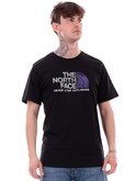 t-shirt the north face nera da uomo rust 2 nf0a87nw 