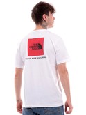 t-shirt the north face bianca da uomo redbox nf0a87np 