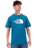 t-shirt the north face celeste da uomo easy nf0a87n5 