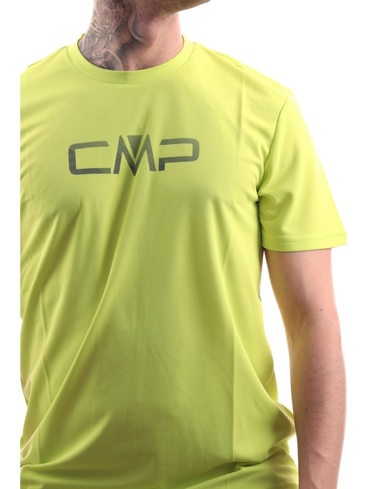 t-shirt-trekking-cmp-gialla-da-uomo-39t7117p