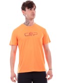 t-shirt trekking cmp arancione da uomo 39t7117p 