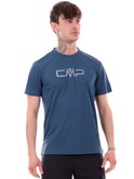 t-shirt trekking cmp blu da uomo 39t7117p 