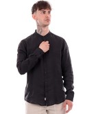 camicia impure nera da uomo shl1345 