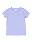 t-shirt guess lilla da bambina con strass j4gi40j1314 
