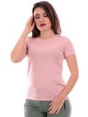 t-shirt cmp donna da trekking rosa tessuto tecnico 39t5676 