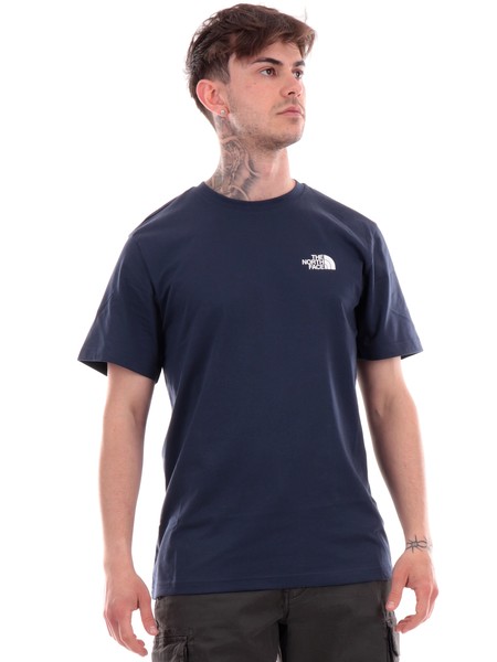 t-shirt-the-north-face-blu-da-uomo-simple-dome-nf0a87ng