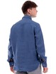 camicia-bastoncino-da-uomo-blu-di-lino-b050
