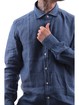 camicia-bastoncino-da-uomo-blu-di-lino-b050