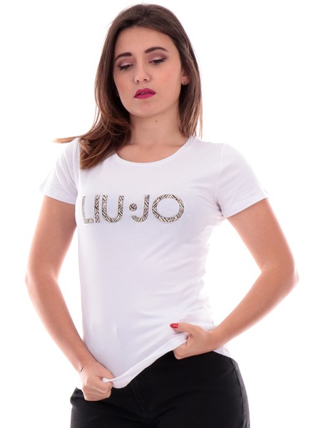 t-shirt-liu-jo-bianca-da-donna-logo-animalier-va4105js03