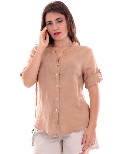 camicia-lino-beige-da-donna-con-maniche-arricciate-e-colletto-coreana-c231yz000